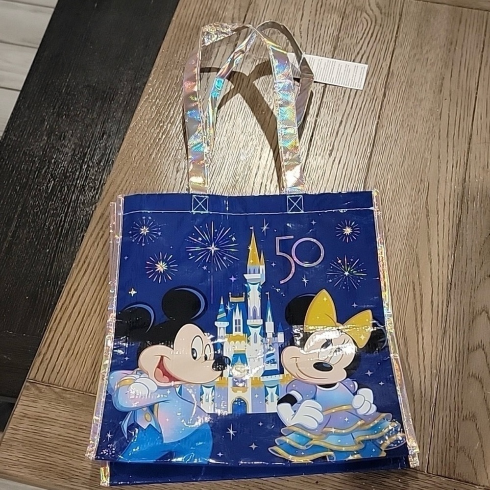Disney 50th Reusable Mickey and Minnie Tote Bag